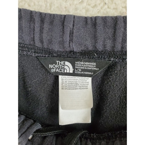 North Face Sweat Shorts Mens L Black Jersey Knit Drawstring Relaxed (32-38 x10) - Picture 2 of 12